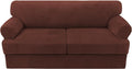 H.VERSAILTEX Sofa Cover 3 Piece T Cushion Sofa Slipcovers Thick Velvet Couch by HVERSAILTEX