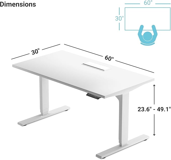 Progressive Desk Stand Up Adjustable Height Electric Standing Desk - Image 3