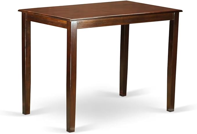 East West Furniture YAVN5-MAH-C 5 Piece Counter Height Pub Set Includes a - Image 4