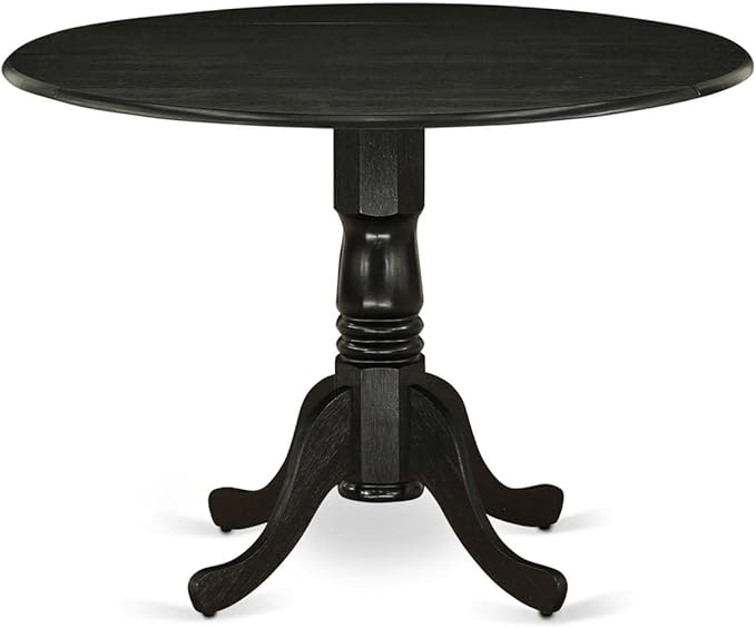 East West Furniture DLSI5-ABK-21 5 Piece Kitchen Table & Chairs Set Includes a - Image 2