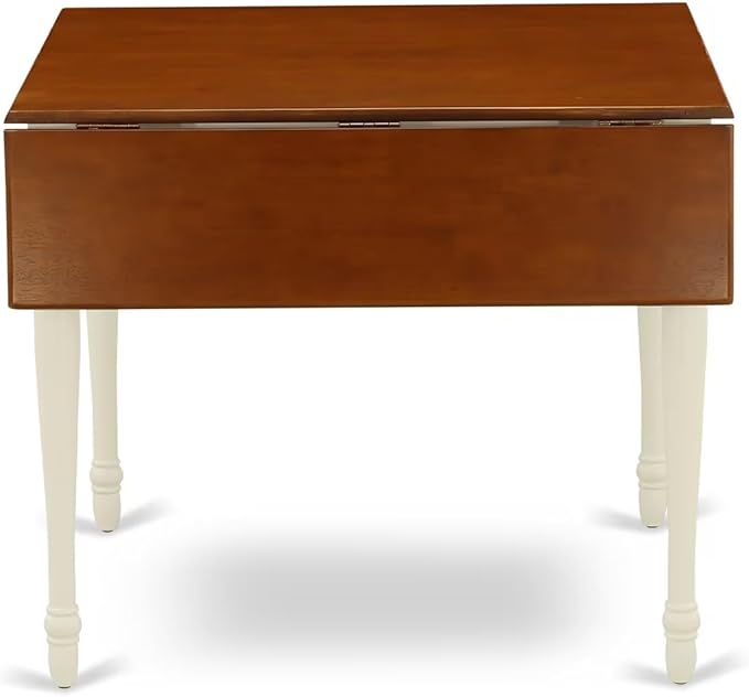 East West Furniture MZNI5-WHI-W 5 Piece Dining Table Set - Image 9