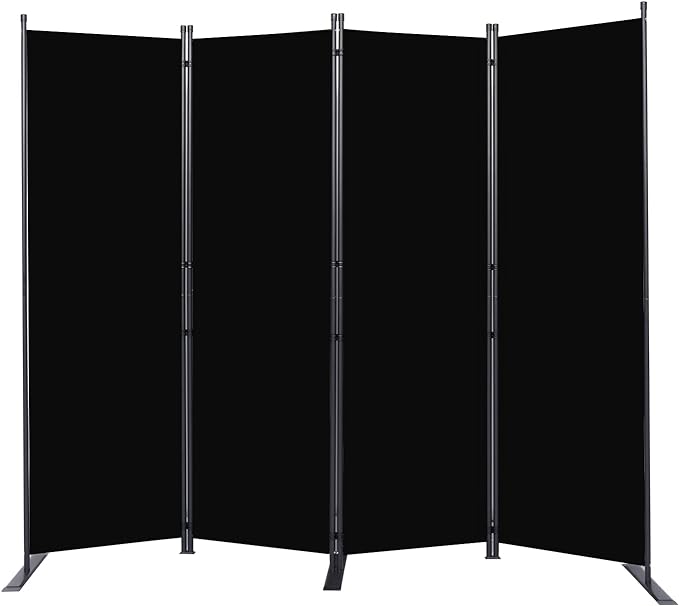 Room Divider 6FT Portable Room Dividers and Folding Privacy Screens, 4 Panel by HOMSCREENER