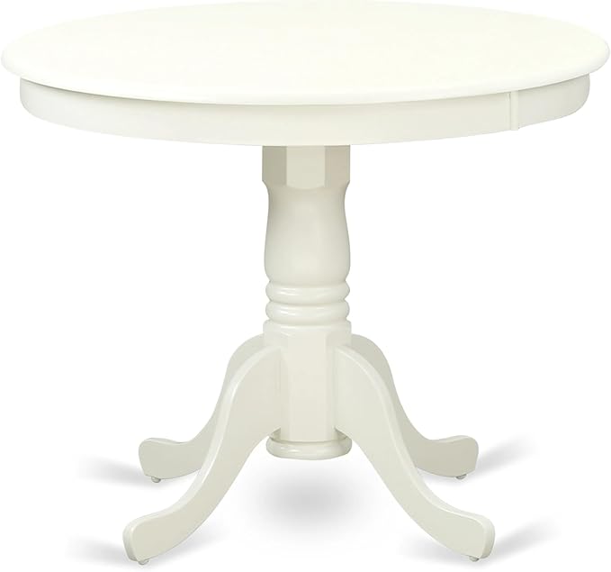 East West Furniture ANAB5-LWH-02 5 Piece Dining Table Set - Image 3