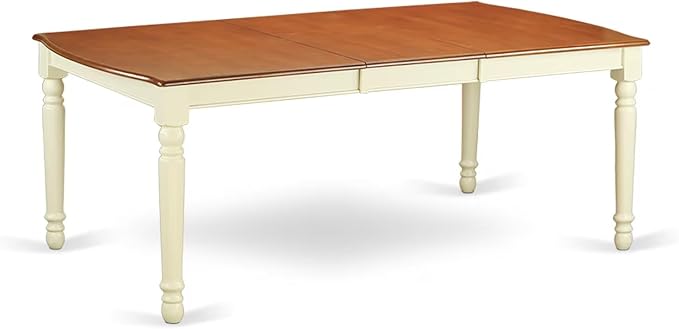 East West Furniture DOCL9-BMK-W 9 Piece Dining Table Set Includes a Rectangle - Image 3