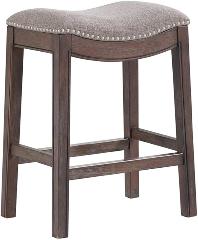 Williston Dark Brown Wood Counter Height Stool Set of 2, 18.25 in. W Seat - Image 5