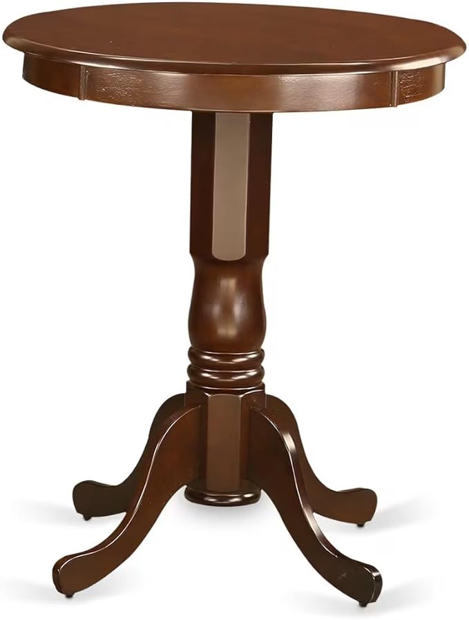 East West Furniture ESIP3-MAH-C 3 Piece Modern Dining Table Set Contains a - Image 3