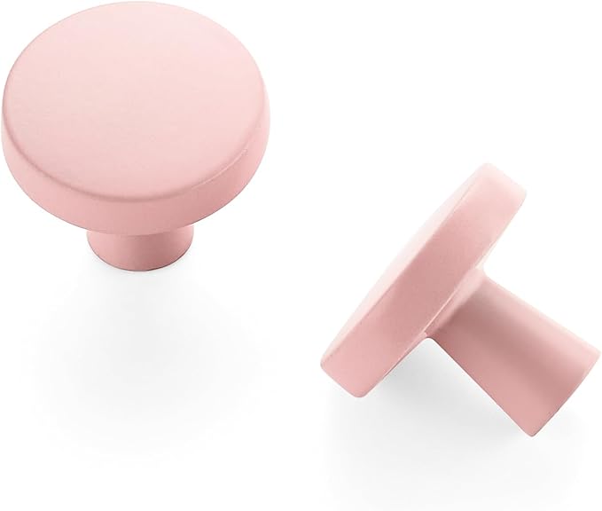Ravinte 25 Pack Drawer Pulls 1-1/4 Inch Pink Kitchen Cabinet Knobs Solid Round - Image 9
