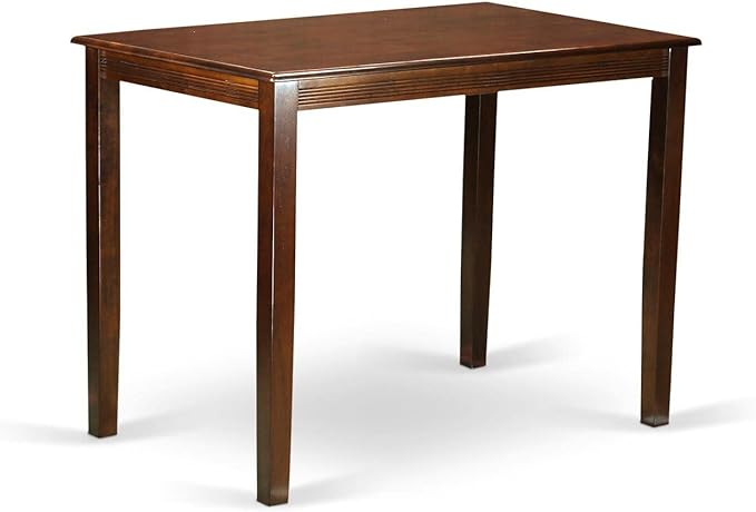 East West Furniture YAVN3-MAH-W 3 Piece Counter Height Dining Set - Image 2