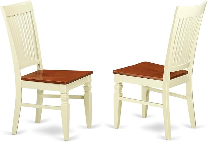 East West Furniture DLWE5-BMK-W 5 Piece Dinette Set - Image 3