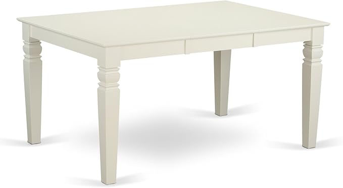 East West Furniture WEIP7-LWH-W 7 Piece Dining Table Set Consist of a Rectangle - Image 5