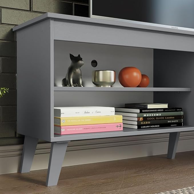 Madesa TV Stand Unit with 4 Shelves and Cable Management - Image 6
