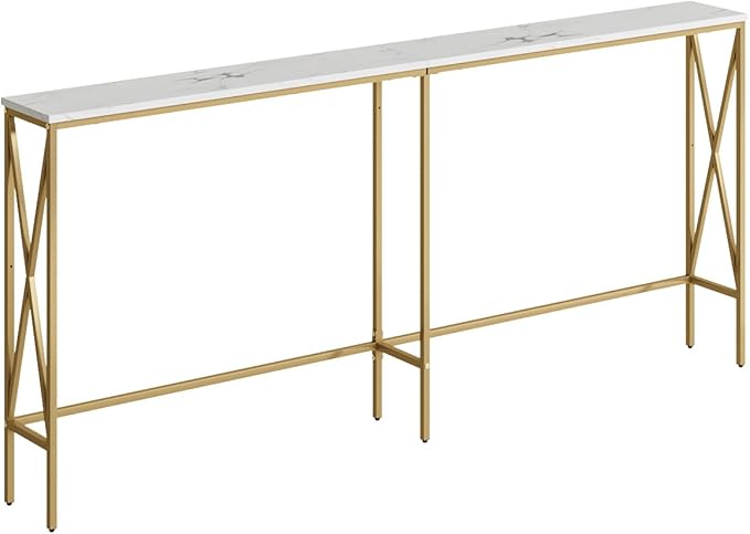Masupu 70.9" Console Table, Modern Narrow Long Sofa Table Behind Couch by Masupu
