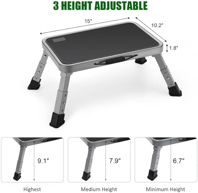 Foldable Step Stool, Adjustable Step Stool - Image 2
