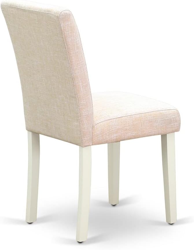 East West Furniture CAAB7-LWH-02 7 Piece Dining Room Furniture Set Consist of a - Image 9