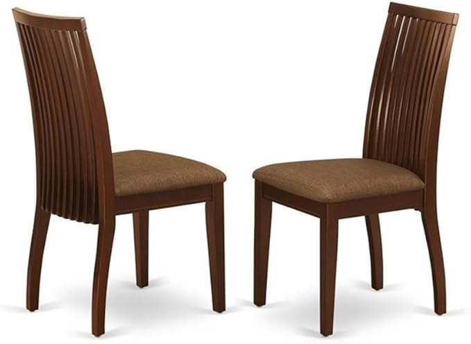 East West Furniture DOIP9-MAH-C 9 Piece Dining Room Table Set Includes a - Image 4