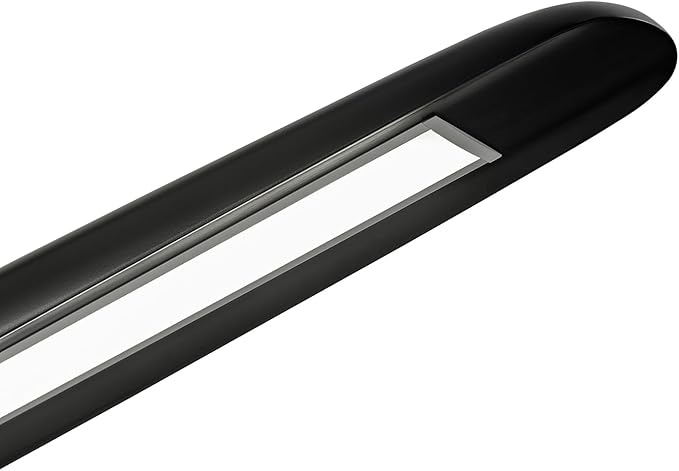 39" Wood LED Linear Pendant Light Black Linear Pendant Dinning Room Hanging - Image 9