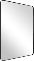 ANDY STAR Wall Mirror for Bathroom, 24x36 Matte Black Bathroom Mirror, Modern by ANDYSTAR