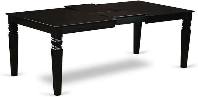 East West Furniture LGAN9-BLK-C 9 Piece Dining Room Table Set Includes a - Image 6