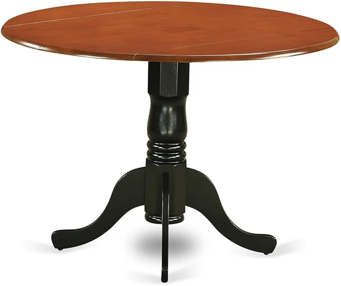 East West Furniture DLAV3-BCH-W 3 Piece Dining Room Furniture Set Contains a - Image 6