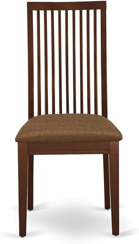 East West Furniture HBIP3-MAH-C 3 Piece Dining Room Furniture Set Contains a - Image 6