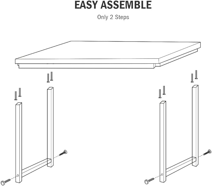 Tribesigns Modern Simple Computer Desk, 47 inch Office Desk Computer Table - Image 8
