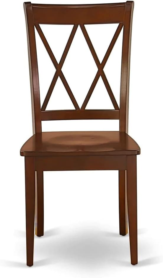 East West Furniture DOCL7-MAH-W 7 Piece Dining Table Set Consist of a Rectangle - Image 8