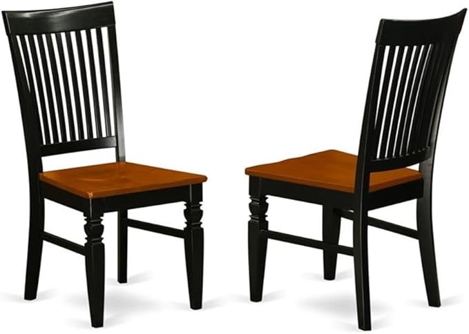 East West Furniture HLWE5-BCH-W 5 Piece Modern Dining Table Set Includes a - Image 4