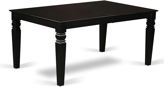 East West Furniture LGAN5-BLK-C 5 Piece Dinette Set - Image 5