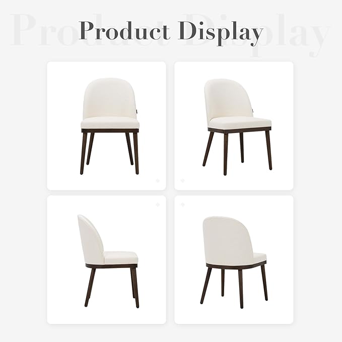 COLAMY Upholstered Dining Chairs Set of 6, Large Dining Room Kitchen Chairs - Image 6