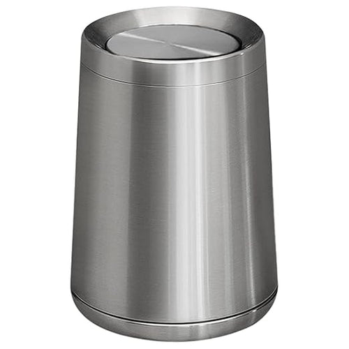2.6Gallen Brushed Nickel Bathroom Trash Can by LEASYLIFE