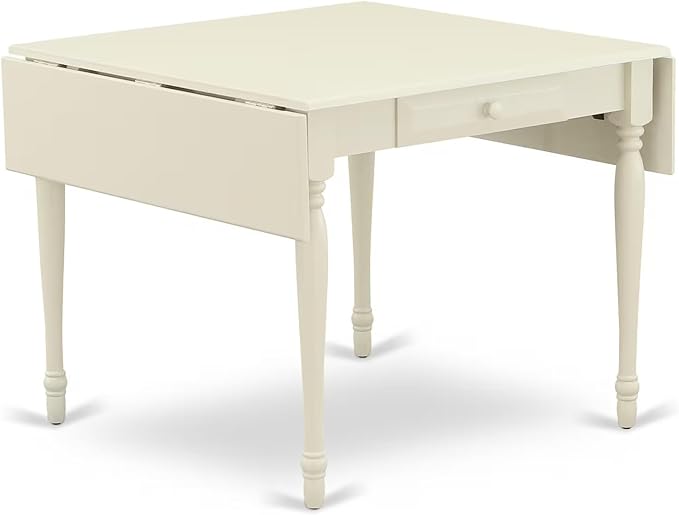 East West Furniture MZBA5-LWH-01 5 Piece Dinette Set Includes a Rectangle - Image 6