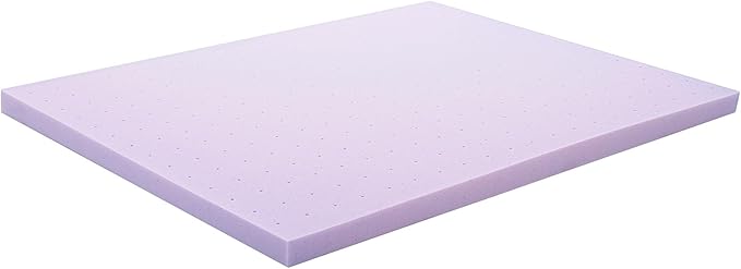 LUCID 3 Inch Lavender Infused Memory Foam Mattress Topper - Image 6