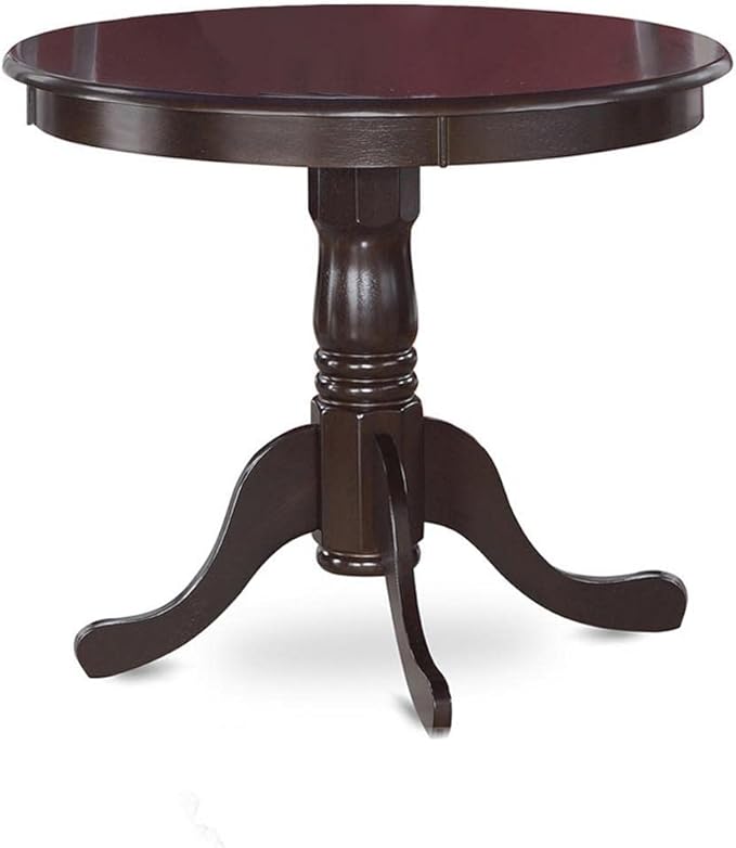 East West Furniture ANCA3-CAP-W 3 Piece Dining Table Set - Image 4