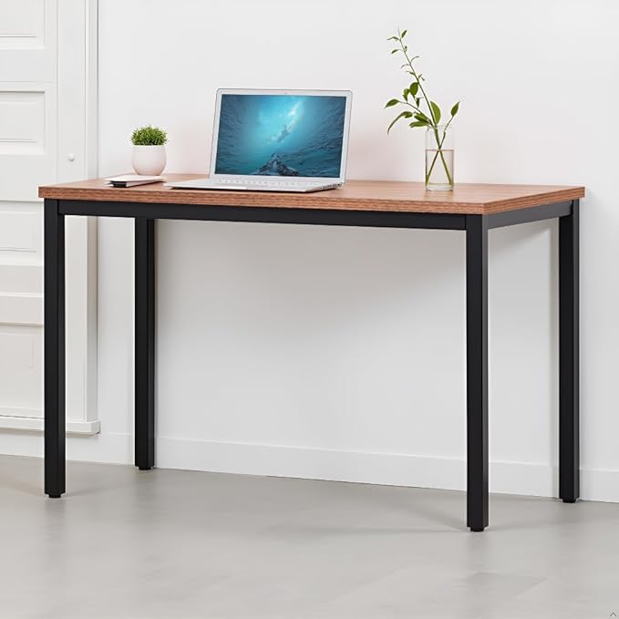 55 Inch Desk - Sturdy Metal Frame Computer Desk, Spacious Office Desk & Writing - Image 9