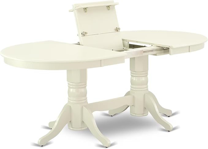 East West Furniture VAAB7-LWH-64 7 Piece Dinette Set Consist of an Oval Dining - Image 7