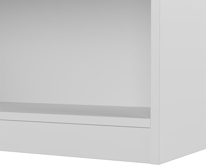 Bush Furniture Universal 17W Narrow 5 Shelf Bookcase in White, Tall Skinny - Image 9