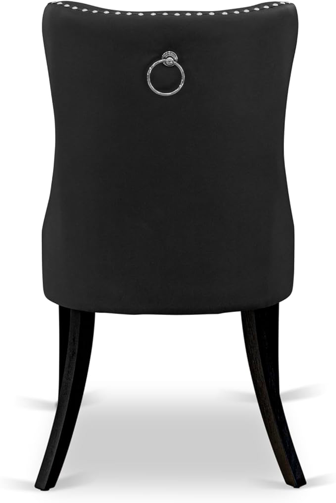 East West Furniture LGDA5-BLK-12 5 Piece Dining Set Includes a Rectangle Wooden - Image 11