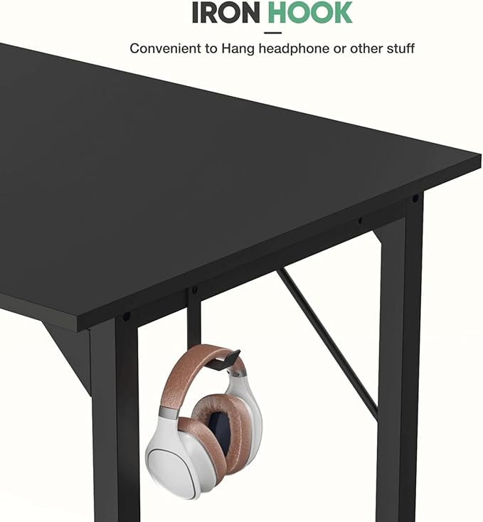 47 Inch Desk Office with Storage, Modern Simple Style Gaming Computer Table - Image 5
