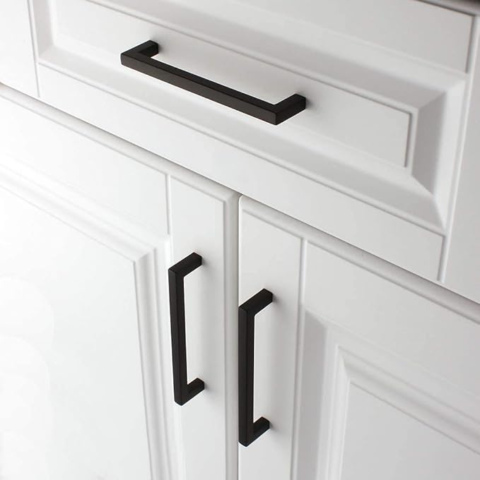 KOOFIZO 20-Pack Solid Square Bar Cabinet Handle - Image 4