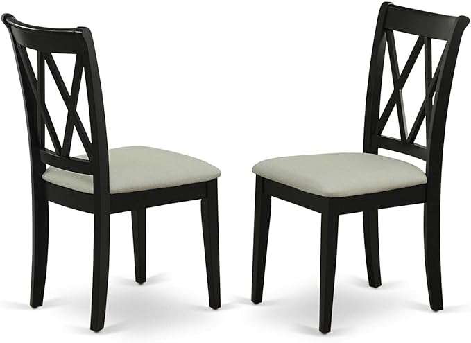 East West Furniture SHCL5-BLK-C 5 Piece Dinette Set - Image 3