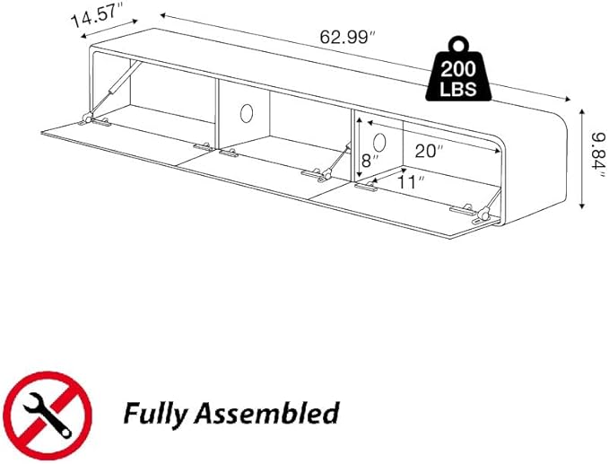 Minimalist Floating TV Stand - Image 2