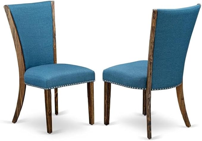 East West Furniture X797VE721-9 9 Piece Dining Table Set Includes a Rectangle - Image 4