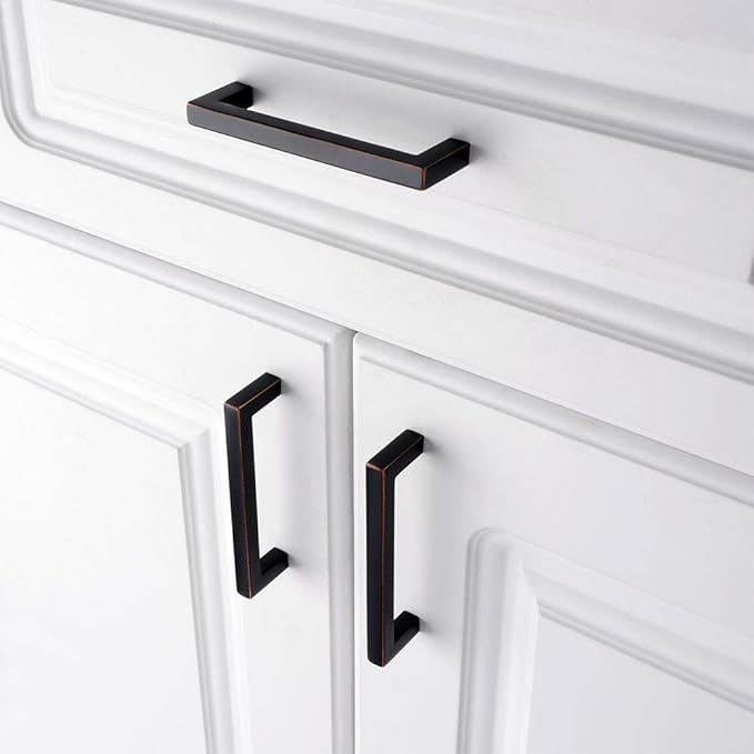 KOOFIZO 20-Pack Solid Square Bar Cabinet Handle - Image 3