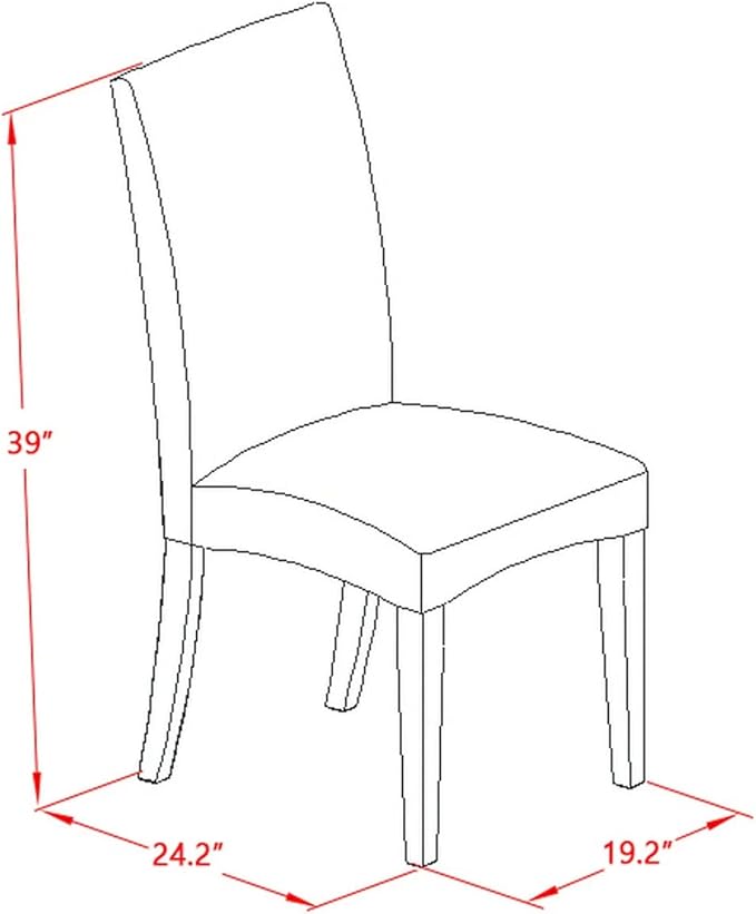 East West Furniture HEDR9-CAP-03 9 Piece Dining Room Table Set Includes a - Image 13