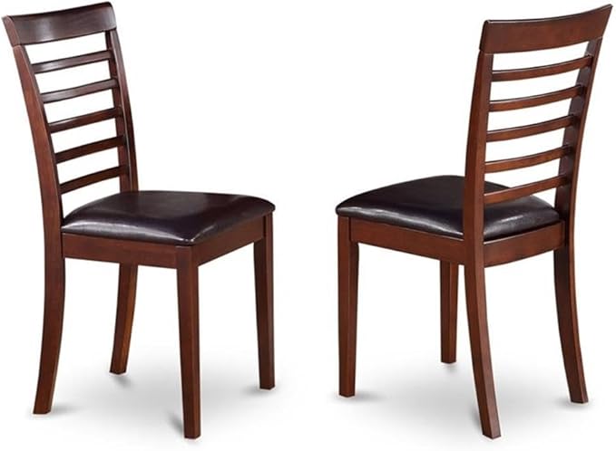 East West Furniture NOML5C-MAH-LC 5 Piece Dining Table Set Includes a Rectangle - Image 4