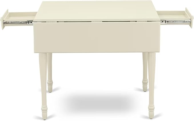 East West Furniture MZDA3-LWH-C 3 Piece Dining Room Table Set Contains a - Image 11