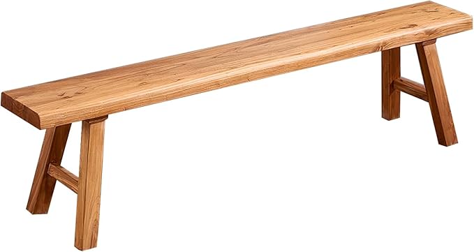 Wooden Bench Indoor – Rustic Farmhouse Narrow Entryway Bench by ZPrestiCraftbl
