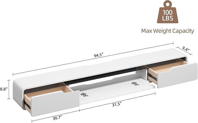 Fully-Assembled Floating TV Stand - Image 2