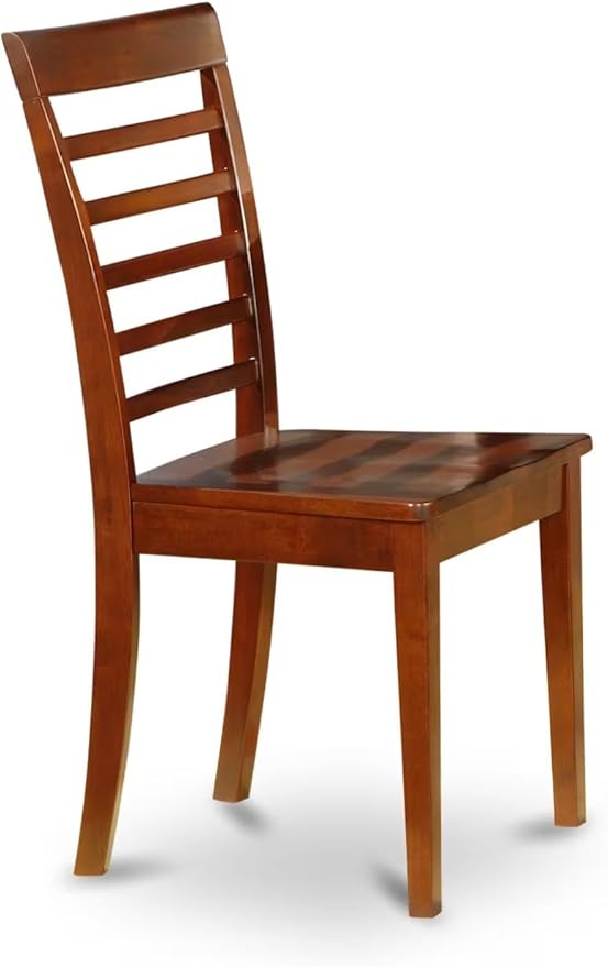 East West Furniture DOML5-MAH-W 5 Piece Dinette Set - Image 4