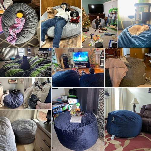 4 Ft Bean Bag Chairs for Adults/Teens - Image 7